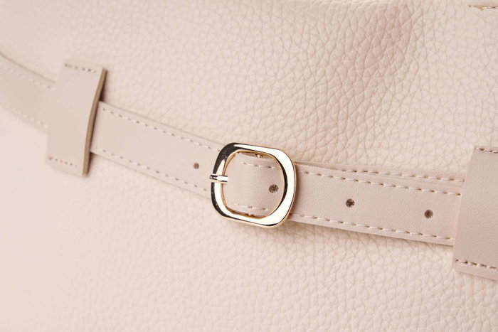 Vince Camuto Mini - Ros Cream Bolsa Tote Color Crema Cuero de Polivinilo 29x18.5x14 cm